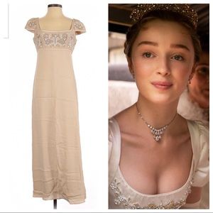 Vintage Max Mara Pianoforte Gown Bridgerton Style